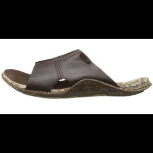 Mens CUSHE Argos Leather Slip-On Slides Sandals 9M